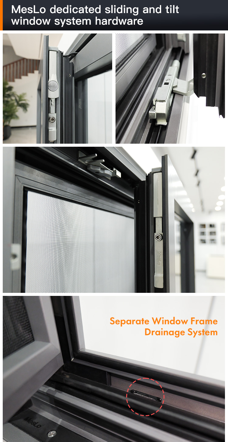 Aluminum Glass Siliding Windows