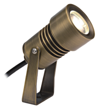 Luce in ottone da 5 W per accesso all'aperto