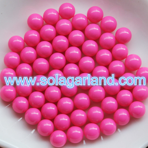 Acryl Round Gumball Perlen ohne Loch Kunststoff No Hole Beads