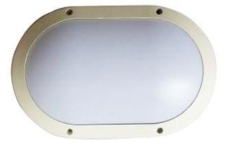 Cool White Outdoor Bulkhead Wall Lights , Circular Bulkhead