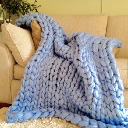 Knit Throw Blanket Big Knit Blanket