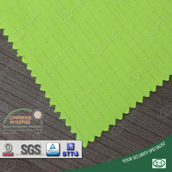 EN20471 twill fluorescent antistatic fabric for warning clothing