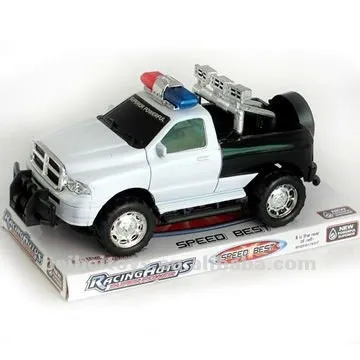 Pickup Style Children Plastic Friction Police Car