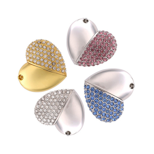 Heart shape crystal 8GB USB flash disk