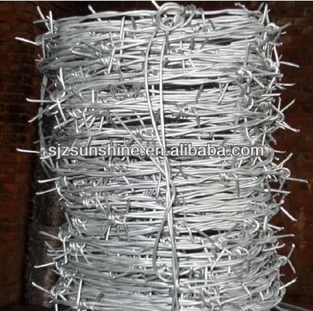 double reverse twist and hot-dipped galvanized barbed wire