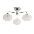 Ceiling light striped glass lampshade