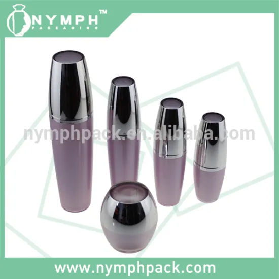 acrylic cosmetic packaging lotion bottle ,clear round cosmetic lotion 100ml plastic spray