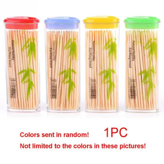 100PCS/ Box Disposable Wood Dental Natural Bamboo Toothpick For Home Restaurant Hotel Products Toothpicks Tools