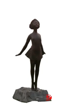 Garden life size bronze dancer statue