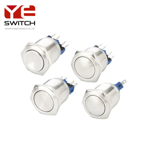 Yeswitch 22 mm IP67 Interrupteur de bouton-poussoir en métal LED scellé