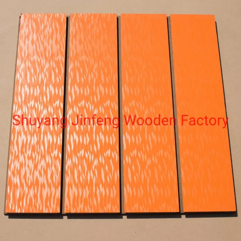 Slatwall Aluminum Insert Profile with Wood Grain Color Slot MDF 7 Full Groove + 2 Half Groove
