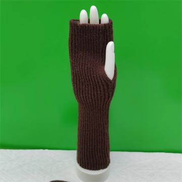 Women's Solid Knitted Acrylic Fingerless Gloves - Outdoor Sports & Daily Use