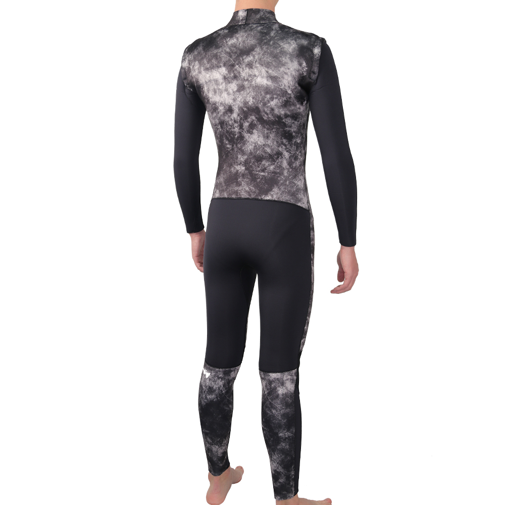 Seaskin 3/2mm 가슴 지퍼 위장 위장 서핑을위한 wetsuit