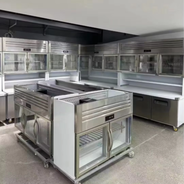 Stainless Steel Vertical Refrigerated Freezer Display Chiller for Supermarkets and Convenience Stores