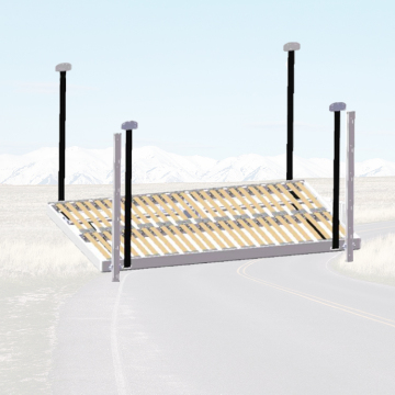 Kit de conversión de camionetas de campana certificado por CE con sistema de elevación de cama y perfiles de aluminio
