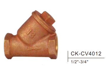 Brass Y type Check valve CK-CV4012 1/2"-3/4"