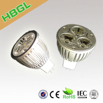AC 110V 220V 1w 3w 4w 5w 7w ip44 warranty 3 years ip44 CE ROHS 3w led bulb gu10