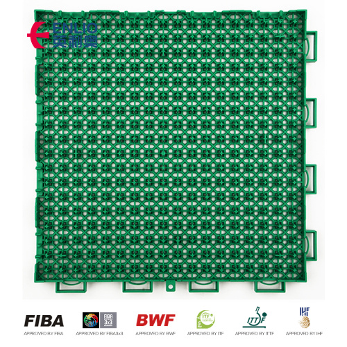 PP Interlocking Sports Flooring Basketball Courts gebruikte vloer