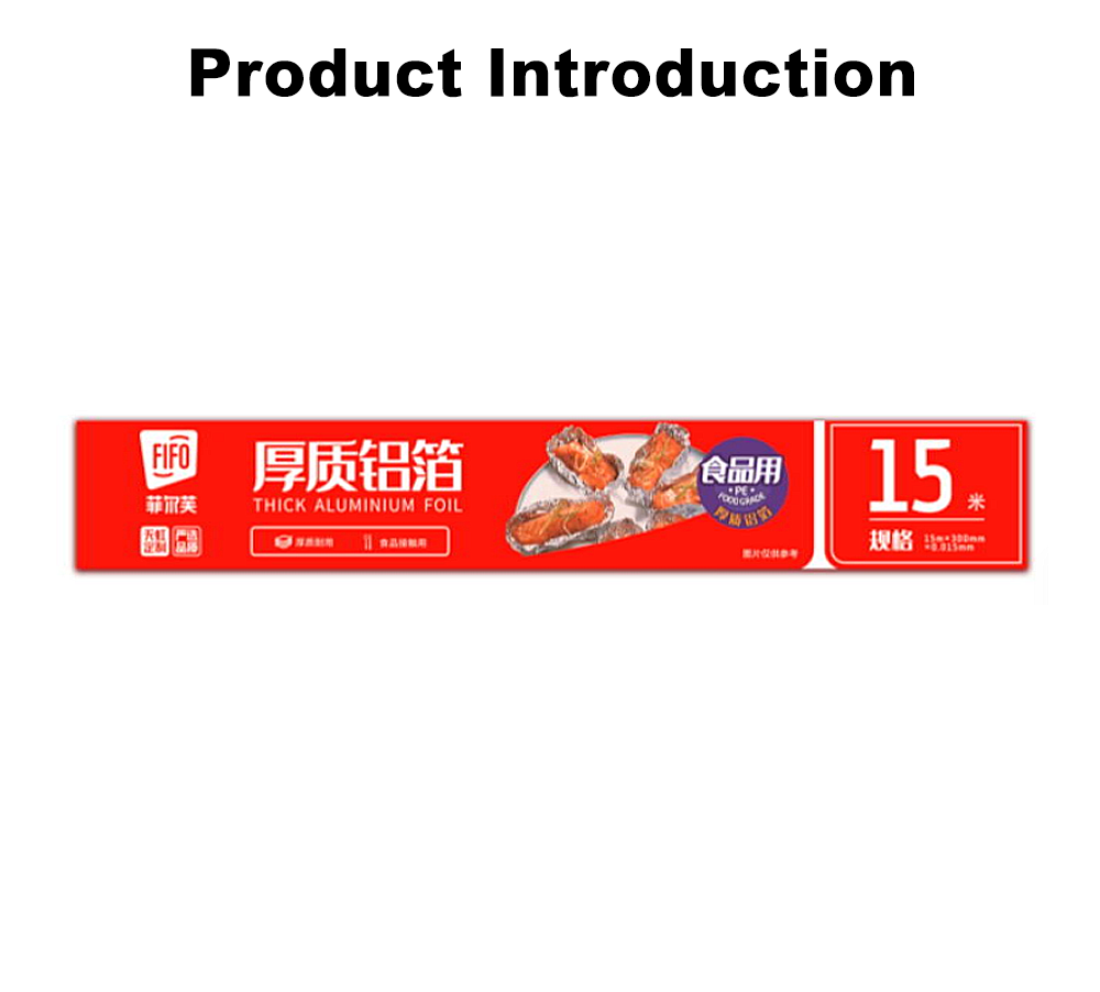 15m Heavy Duty Kitchen Aluminum Foil Roll x