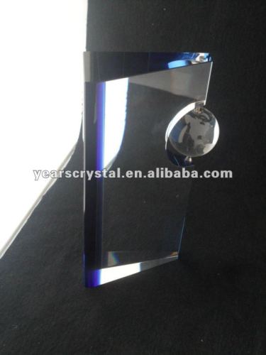 china supply shining crystal glass clock for desk decoration(R-0483)