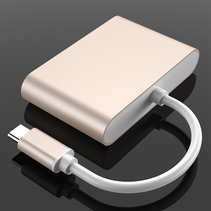 3 في 1 USB C إلى VGA Thunderbolt