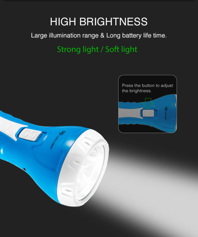 DP Portable Mini Handheld Led Safety Small Security Torch Light Rechargeable Led Flashlight