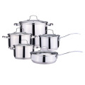 Mirror finishing stainless steel cookware sets