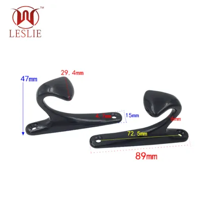 Chrome Metal Coat Hook with Wall Hooks for Wardrobe Hardware