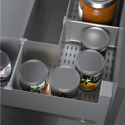 Modern U-Shape Racks Sink Seasoning Organizer for Kitchen Cabinet Storage
