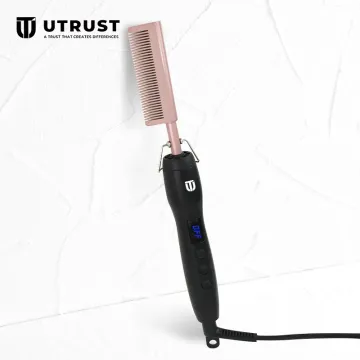 Digital Ceramic Smoothing Hair Comb Straightener - Wet & Dry