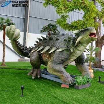 Animatronik Dinosaurus Realistis 5m Ankylosaurus