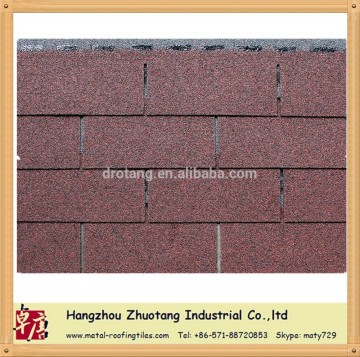 Starfoo brand 3-tab asphalt shingle--Asian red