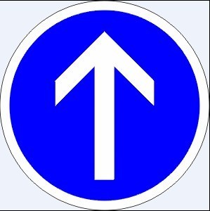 Go Straight Sign Traffic Road Sign