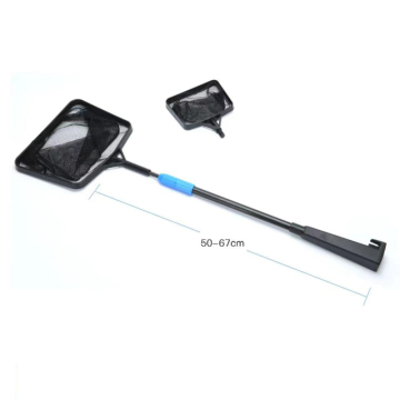 Extendable Steel Long Handle Dicephalous Aquarium Fish Net