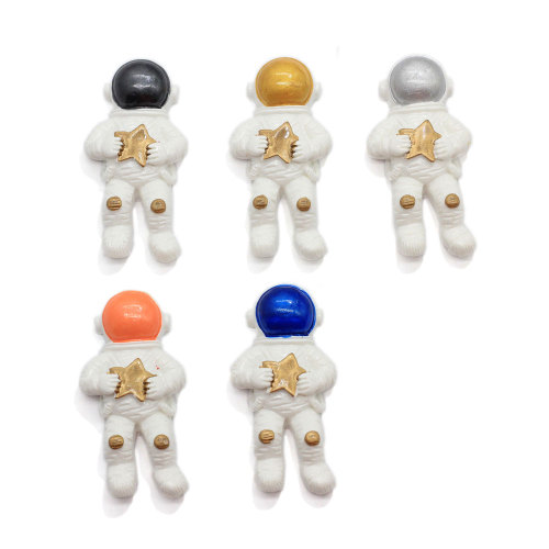 Hot Selling Flatback Astronauts Resin Spaceman Figurines Cabochons for Bracelet Necklace Earrings Hair Clips Making