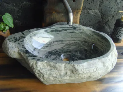 Dragon green natural stone sink