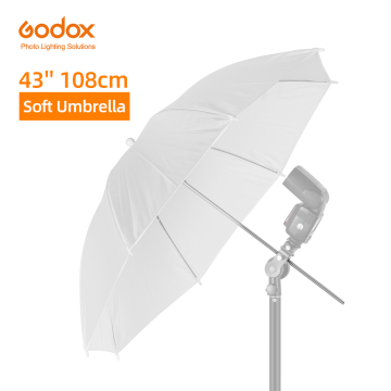 Godox 43" 108cm White Soft Diffuser Studio Umbrella for Flash Strobe Lighting