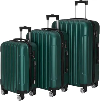 Portable Lightweight ABS Hardside Luggage Set with Spinner Wheels