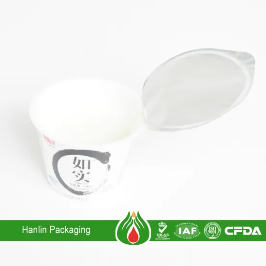 O Temper PET/AL/HSL aluminum foil lid