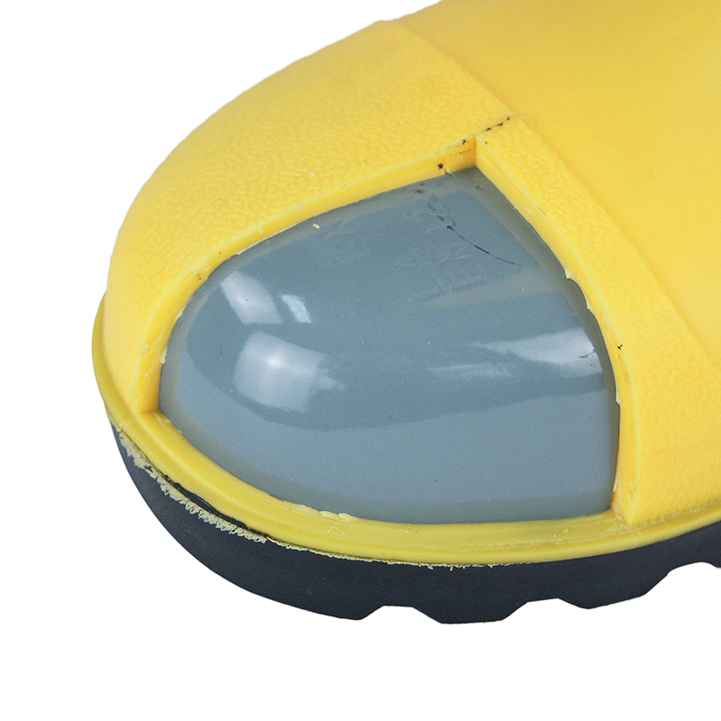 Anti-acid PVC safety rain boots with steel toe