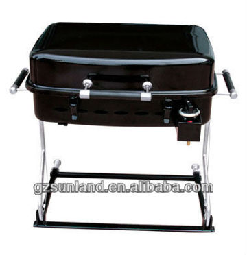 Tailgate square gas barbecue grill