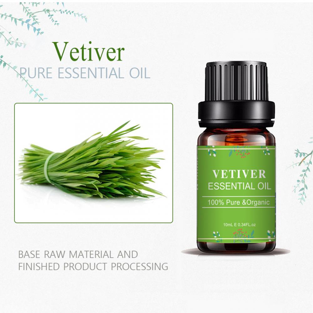 Vetiver de aromaterapia OEM Óleo essencial para a pele do difusor