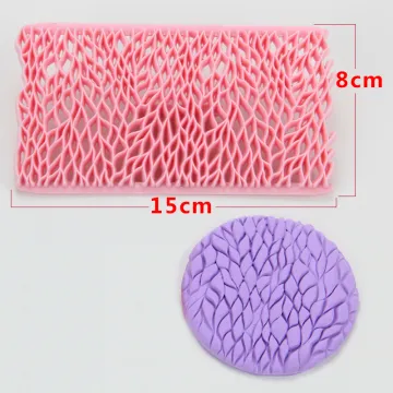 New hot sell leaf shape fondant embosser cutter mold cake stamp pastry tool for cake decoration