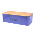 Bambo Wooden Cover Large Rectangle Bread Bin