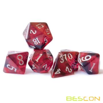 Nébuleuse Dice RPG Rôle de jeu jeu DICE SET, Colorated Colored Nebula Dice