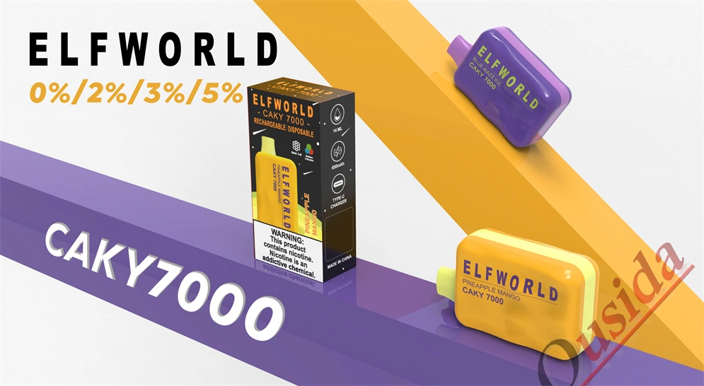 Kertakäyttöinen vape Elf World Caky7000 Puffs savuke