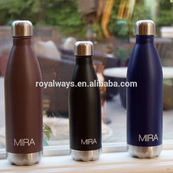 New product cola shaped vacuum double wall drinking bottle