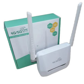 เราเตอร์ LTE ไร้สาย 4G/5G แบบพกพาพร้อมแบตเตอรี่ในตัวเสาอากาศภายนอกและพลังงาน DC สำหรับความเร็ว 300Mbps