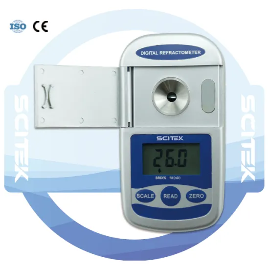 SCITEK Portable Digital Refractometer for 0.3 ml Sample Laboratory Use