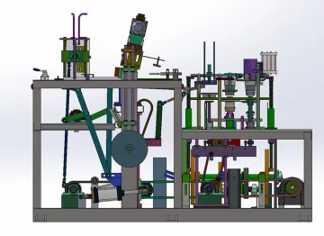 External paste hollow corrugated paper cup machine
